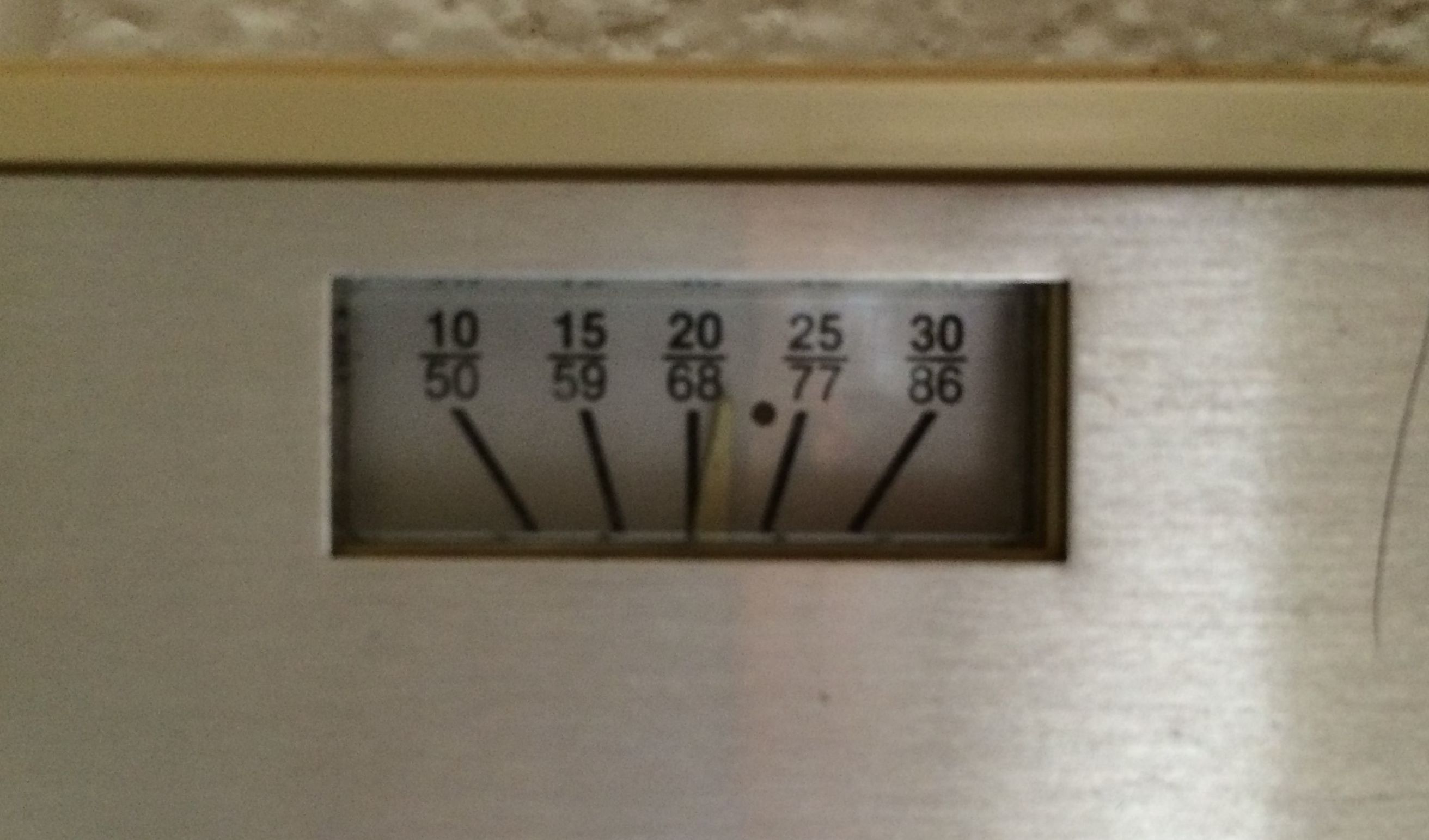 A/C Thermostat Close-up